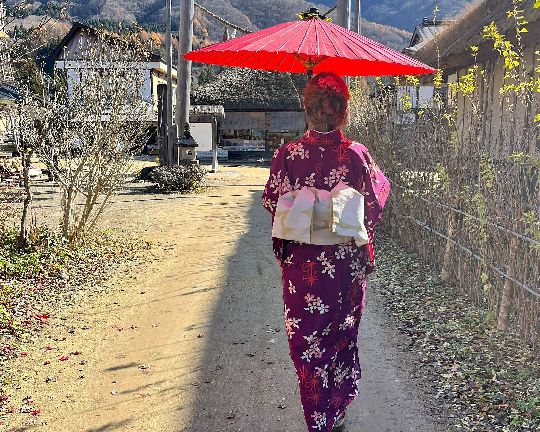 Kimono Experience in Ouchi-juku