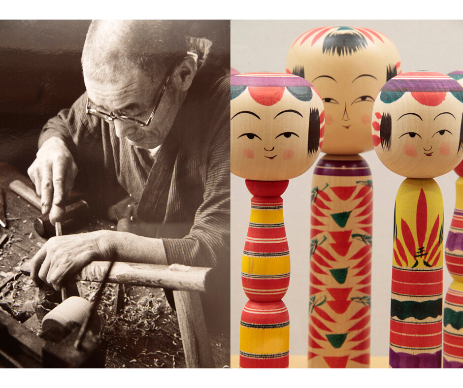 Traditional 2024 kokeshi dolls